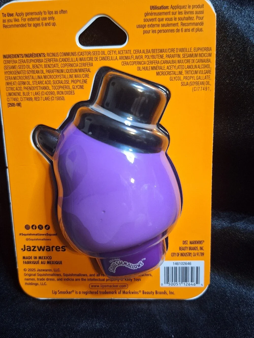 New Discontinued Lip Smackers  Balm~Squishmallows Monster~Earworm~Grape Gloss
